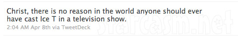 Aimee Mann tweets negative comments about Ice T