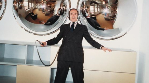 The charismatic Simon de Pury goes well with contemporary art