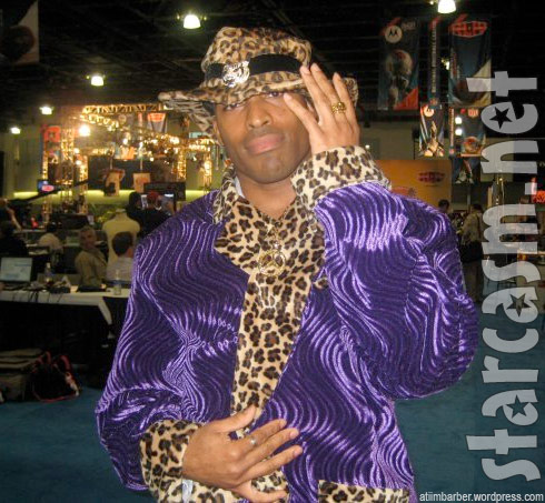 Tiki Barber dressed as a pimp