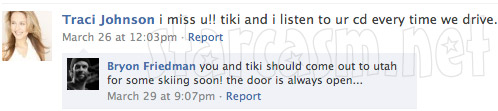 Traci Lynn Johnson talked openly about Tiki Barber on Facebook