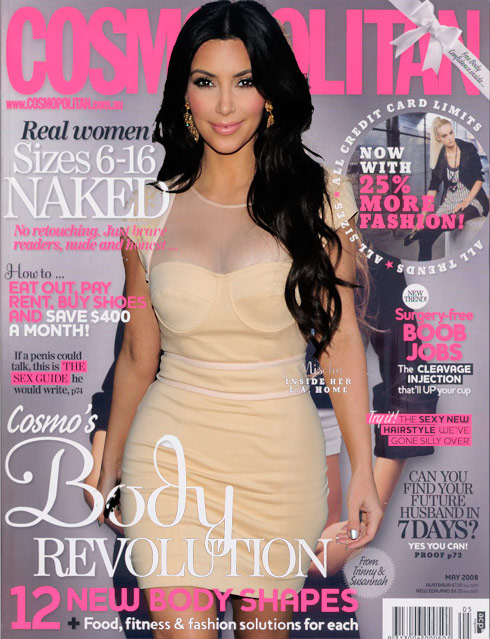 Kim Kardashian Cosmopolitan cover