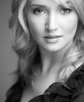 Professional dancer Francine Cornell's black and white head shot