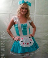 Francine Cornell wearing a sexy costume