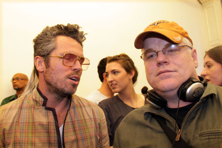Bill Powers from Work of Art with actor Philip Seymour Hoffman