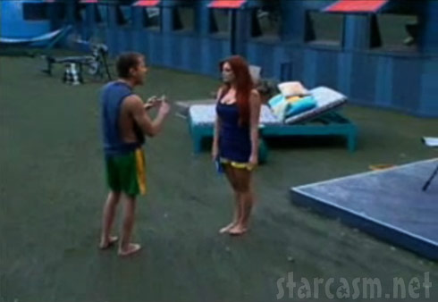Ragan and Rachel fight it out in the backyard