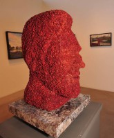 Kevin Bacon Statue made entirely of bacon