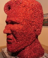 Kevin Bacon Statue made entirely of bacon