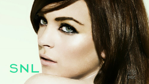 Lindsay Lohan SNL portrait