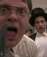 Dwight and Mike Scott from The Office Lip Dub