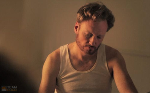 Conan O'Brien in a wife beater tanktop