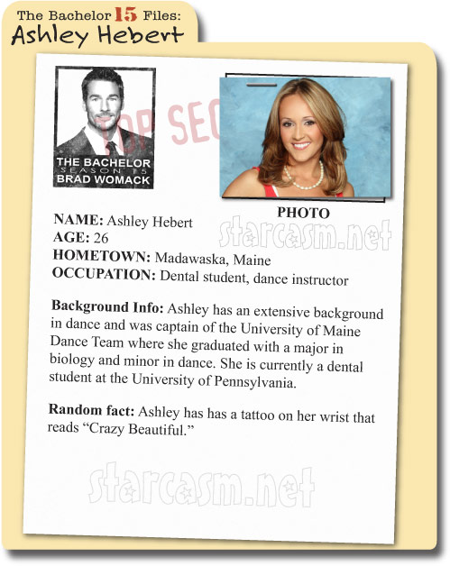 PHOTOS BIO The Bachelorette 2011 Ashley Hebert * starcasm.net