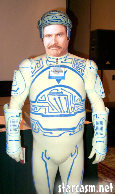 Will Ferrel's Ron Burgundy from Anchorman meets Tron Legacy