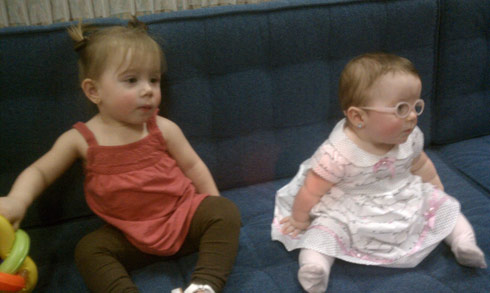 Chelsea houska's doughter Aubree and Leah Messer's daughter Ali