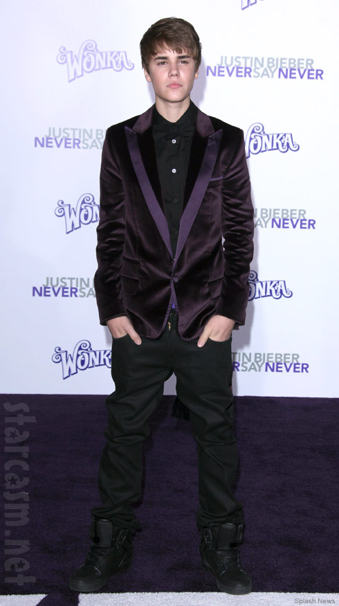 Justin Bieber at the Never Say Never Premiere