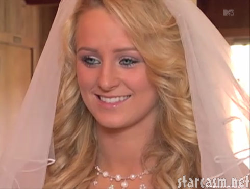 Teen Mom Leah Messer on her wedding day