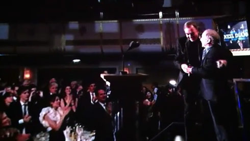 Paul Simon inducts Neil Diamond into the 2011 Rock and Roll Hall of Fame