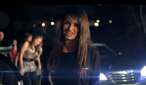 Rebecca Black and friends spend Friday in some nice cars!