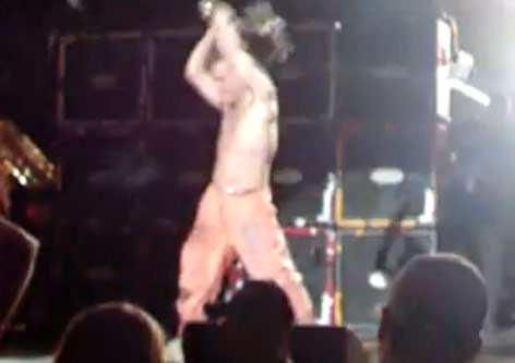 Eddie Van Halen smashes his guitar in Tucson