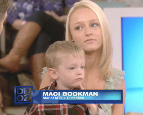 Dr. Oz graphic mistake calling Teen Mom Maci Bookout Maci Bookman
