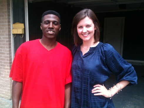 Man who had his hamburger stolen Eric Hubbard by a tornado with reporter Meg Pace