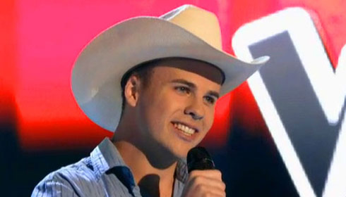 Patrick Thomas is part of Blake Shelton's team on The Voive