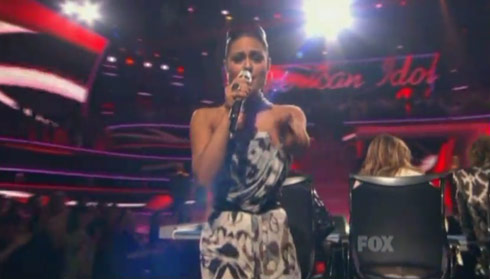 American idol's Pia Toscano showed she could rock with Tina Turner's "River Deep Mountain High"