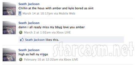 Seath Jackson status update about Amber Wright