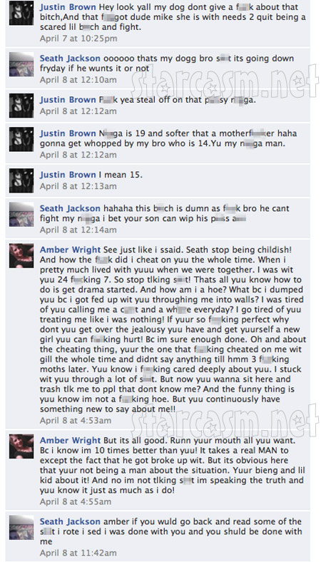 Seath Jackson status update calls out Amber Wright
