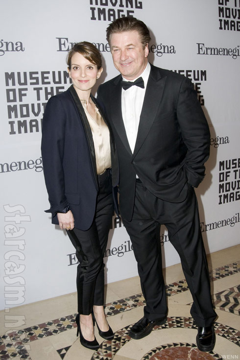 30 Rock stars Tina Fey and Alec Baldwin at Museum of The Moving Image Salute to Alec