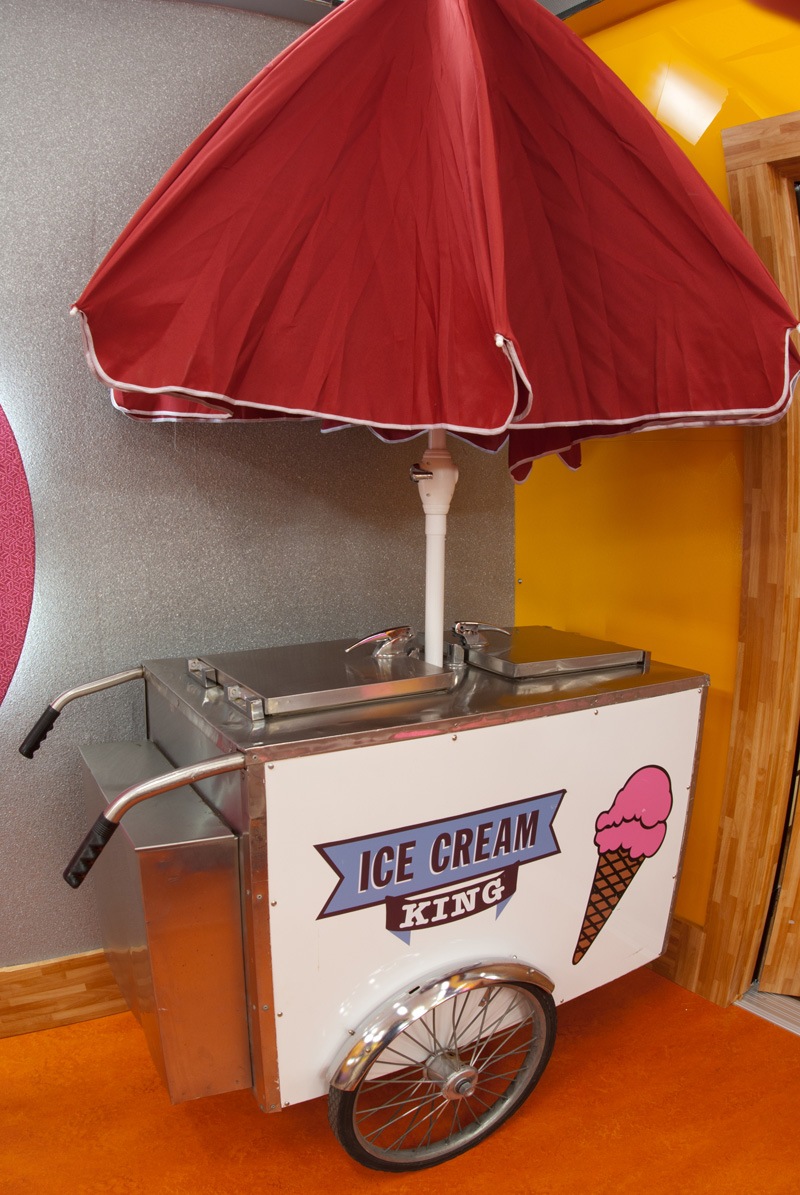 The Ice Cream King ice cream cart from the Big Brother 13 house