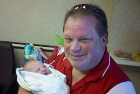 Megan Nelson's father Lance and her son Hunter