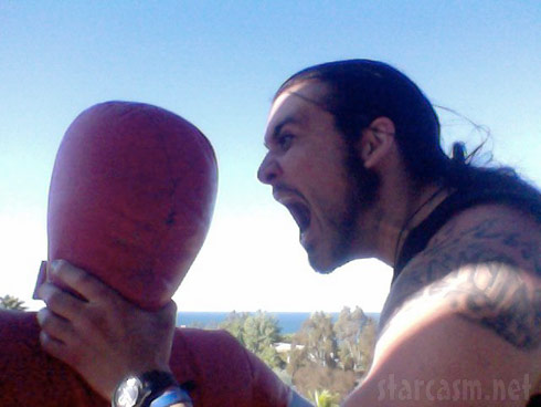 An enraged Weston Cage chokes a dummy