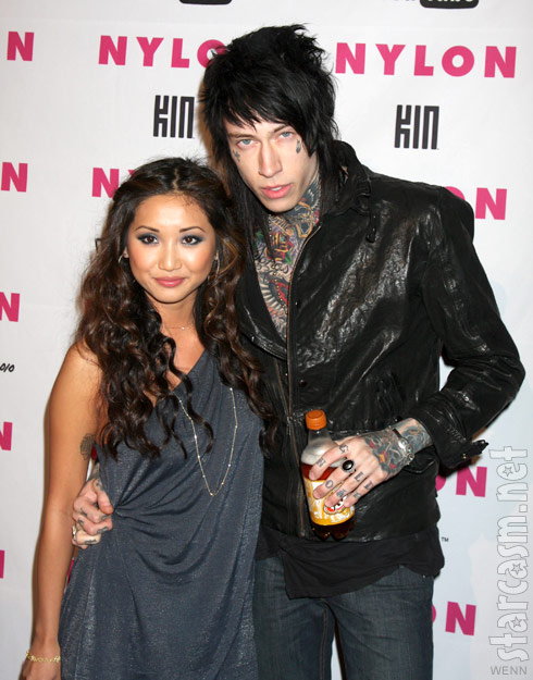 brenda song pregnant trace cyrus baby