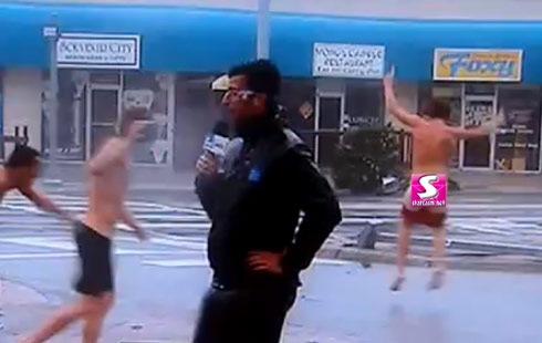 weather channel hurricane irene streaker