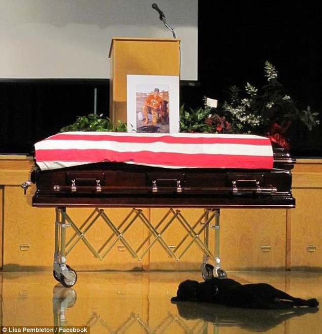 Loyal dog mourns passing of fallen Navy Seal