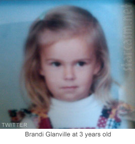 Brandi Glanville at three years old, way before she was a Real Housewife