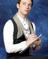 Glee Season 3 cast yearbook photo of Kurt Hummel played by Chris Colfer