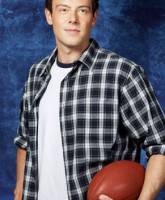 Glee Season 3 cast yearbook photo of Finn Hudson played by Cory Monteith