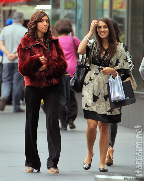 Farrah Abraham attends Mercedes Benz Fashion week in New York with a friend