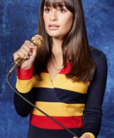 Glee Season 3 cast yearbook photo of Rachel Berry played by Lea Michelle