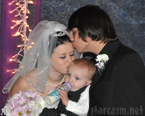 16 and Pregnant Megan McConnell Stone wedding photo with Nathan Stone