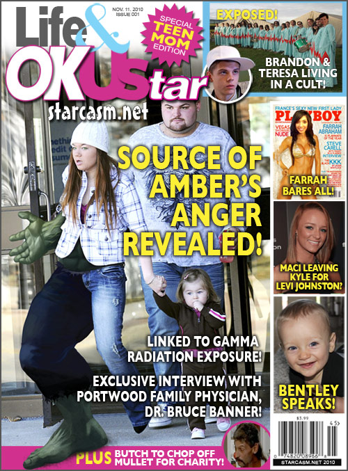 Life & OKUStar magazine cover featuring the stars of Teen Mom