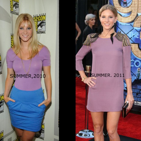 Glee's Heather Morris before and after secret breast implant removal!