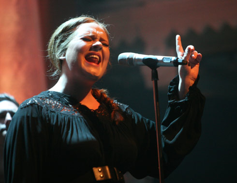 Soul singer Adele live
