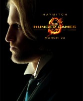 Character poster for Haymitch Abernathy from The Hunger Games played by Woody Harrelson