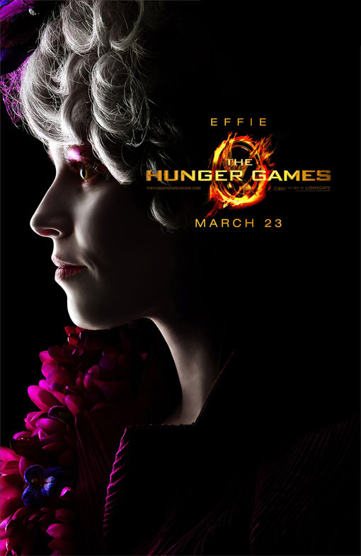 Photo of Elizabeth Banks as Effie Trinket in The Hunger Games character poster