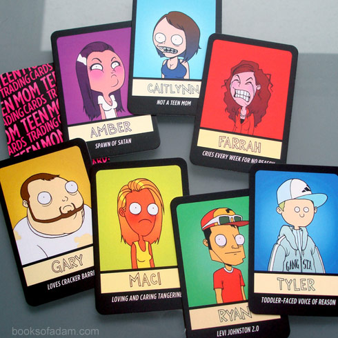 Teen Mom trading cards by Adam Ellis