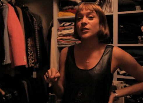 Chloe Sevigny shows us her closet space