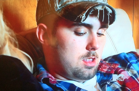 Teen Mom 2 Corey Simms camouflage West Virginia hat