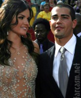Actor Jesse Metcalfe and The Bachelor's Courtney Robertson at the 2005 EMMY Awards